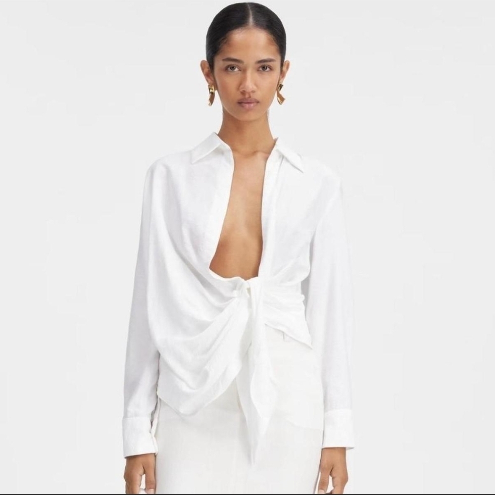 Jacquemus Le Coup De Soleil White Blouse